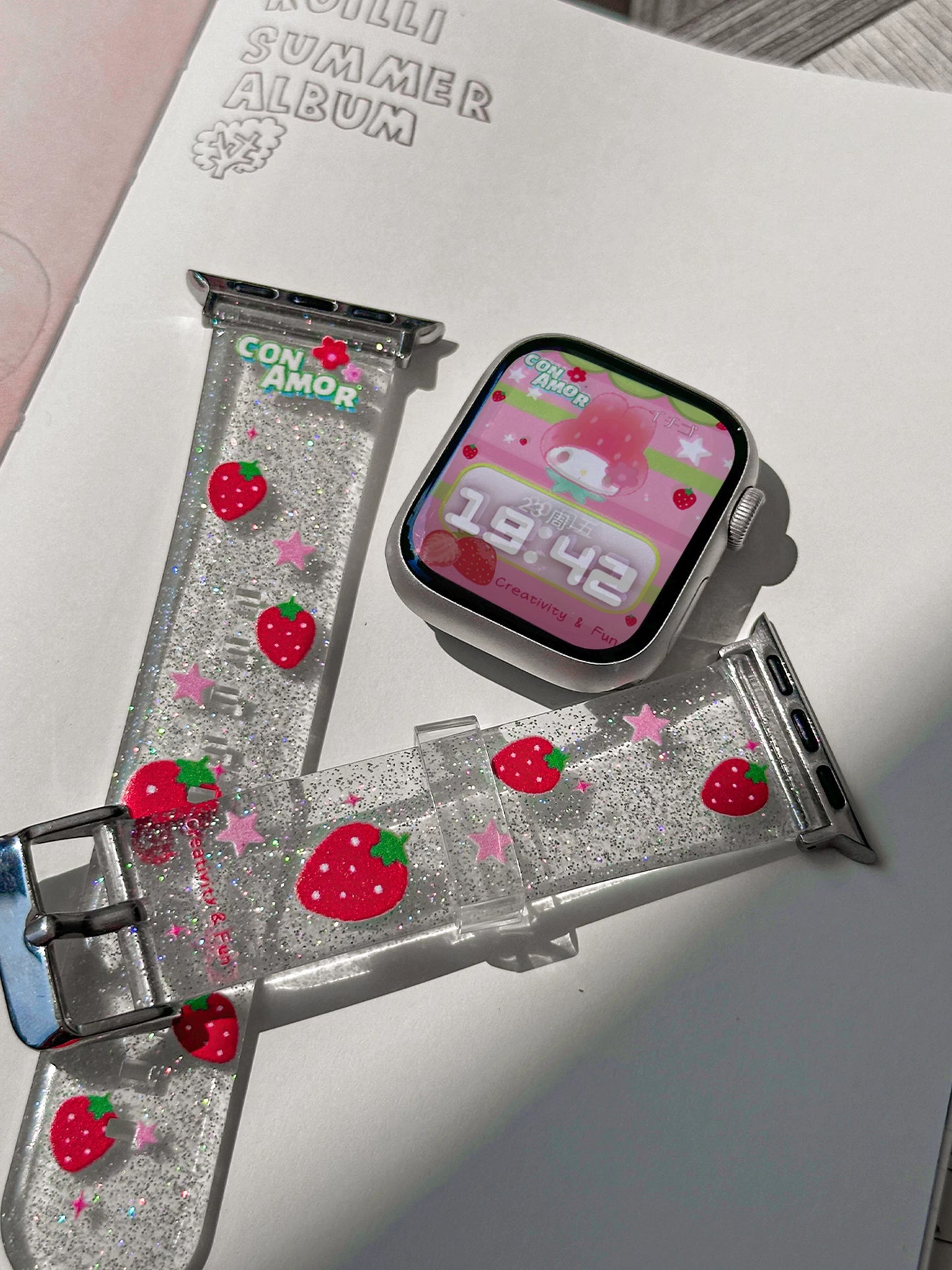 Strawberry Apple Watch strap