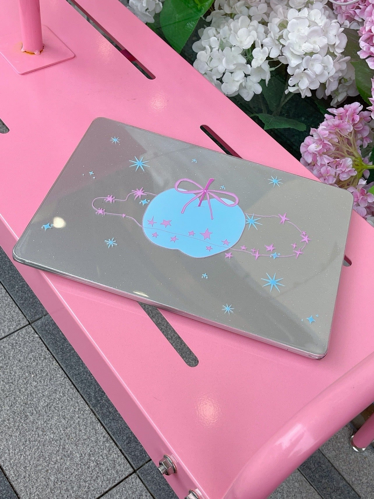Blue apple MacBook case