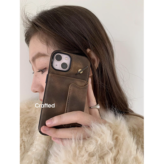 Cowboy style wallet phone case