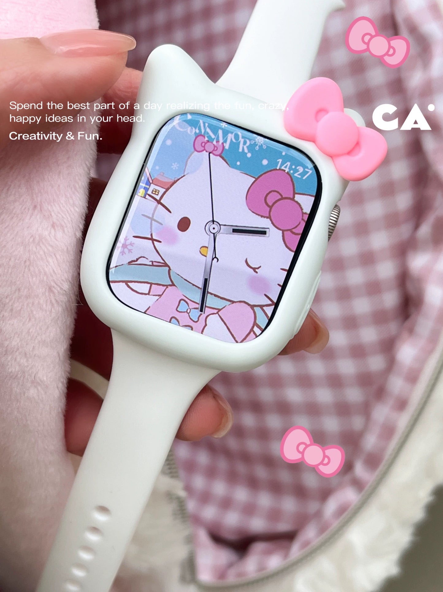 Hello Kitty Apple Watch frame